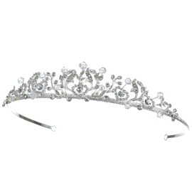 SAMKY Bridal Headpieces Rhinestone Crystal Wedding Tiara for Women Royal Bride Accessories SAMKY Bridal Headpieces Rhinestone Crystal Wedding Tiara for Women Royal Bride Accessories