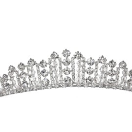SAMKY Wedding Bridal Headpiece Rhinestone Tiara Crown Crystal Hair Accessories for Bride SAMKY Wedding Bridal Headpiece Rhinestone Tiara Crown Crystal Hair Accessories for Bride