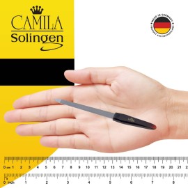 Camila Solingen CS17 Sapphire Metal Nail File for Natural Nails Fingernail and Toenail Care, 5 Double Sided Coarse and Fine for Manicure and Pedicure