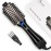 One Step Hair Dryer & Volumizing Hot Air Brush, Blow Dryer, Ceramic Straightener, Curler & Hot Comb 4 in 1 Salon Ionic Brush, Hair Styling Tools, Black