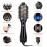 One Step Hair Dryer & Volumizing Hot Air Brush, Blow Dryer, Ceramic Straightener, Curler & Hot Comb 4 in 1 Salon Ionic Brush, Hair Styling Tools, Black