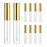 10pcs 10ml Lip Gloss Tubes Bulk with Wand Empty Plastic Lipstick Bottles Lip Gloss Container Cosmetic Supplies for Lipstick Samples DIY (Golden)