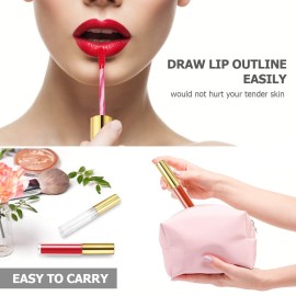10pcs 10ml Lip Gloss Tubes Bulk with Wand Empty Plastic Lipstick Bottles Lip Gloss Container Cosmetic Supplies for Lipstick Samples DIY (Golden)