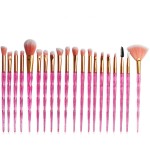 MELADY 20pcs Multi-function Pro Cosmetic Powder Foundation Eye shadow Eyeliner Lip Makeup Brushes Sets (full rose)