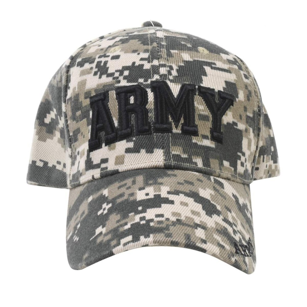 Treasure Gurus Officially Licensed US Army Camo Baseball Hat Embroidered Military Service Veteran Cap