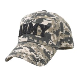 Treasure Gurus Officially Licensed US Army Camo Baseball Hat Embroidered Military Service Veteran Cap