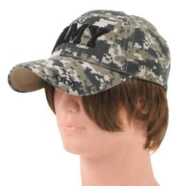 Treasure Gurus Officially Licensed US Army Camo Baseball Hat Embroidered Military Service Veteran Cap