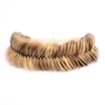 DIGUAN Wide Fishtail 2 Strands Synthetic Hair Braided Headband Classic Chunky Plaited Braids Elastic Stretch Hairpiece Women Girl Beauty accessory,59g (Highlighted)