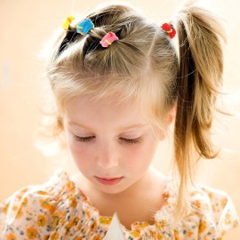 WILLBOND 200 Pcs Colorful Elastic Hair Ties Seamless Cotton Hairband Ropes Soft Small Ponytail Holders Fashion Stretchable No Crease Damage Hair Accessories for Baby Kids Girls Toddler, Mixed Colors