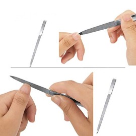 Zittop Nail File - 7 Inch Stainless Steel Double Side Nail File Metal File Buffer Fingernails Toenails Manicure Files for Men Women Salon Home and Travel Zittop Nail File - 7 Inch Stainless Steel Double Side Nail File Metal File Buffer Fingernails Toenails Manicure Files for Men Women Salon Home and Travel