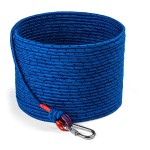 Loreso Strong Magnet Fishing Rope Carabiner, Camping Rope - Heavy Duty 1200 lb Strength All Purpose Ropes, 1/3 Inch Reinforced Polyester Line, Outdoor Rope for Camping, Hiking, Boating & Caving - 65ft