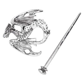 Lux Accessories Silver Tone Mystical Dragon Nailed Wings Fashionable Hair Accessories Lux Accessories Silver Tone Mystical Dragon Nailed Wings Fashionable Hair Accessories