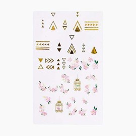 KISS Nail Art Style Stickers, DIY Manicure Kit, Style \'Glow Up\', 1 Sheet, 40 Peel Off Nail Art Stickers KISS Nail Art Style Stickers, DIY Manicure Kit, Style \'Glow Up\', 1 Sheet, 40 Peel Off Nail Art Stickers