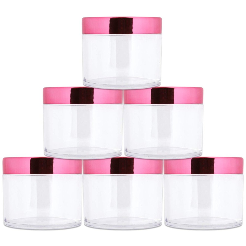 Beauticom 2 oz./ 60 Grams/ 60 ML Thick Wall Round Clear Plastic LEAK-PROOF Jars Container with ROSE GOLD Lids for Cosmetic, Lip Balm, Creams, Lotions, Liquids (6 Jars, Rose Gold) Beauticom 2 oz./ 60 Grams/ 60 ML Thick Wall Round Clear Plastic LEAK-PROOF Jars Container with ROSE GOLD Lids for Cosmetic, Lip Balm, Creams, Lotions, Liquids (6 Jars, Rose Gold)
