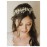 SWEETV Handmade Rhinestone Wedding Headband Flower-Leaf Bridal Headpieces for Wedding Pearl Hair Accessories (Silver)