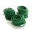My Lello Small Emerald Green Hair Elastics Ponytail Holders No Damage No Metal - 100 Pack