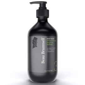 Daily Hydrating Body Wash for Men by Beau Brummell | A Luxury Daily Body Wash Formulated to Remove Dirt and Oils Without Stripping Away Vital Moisture | Large 16.9 OZ Bottle | Made in USA