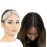 MILANO COLLECTION Lace Top Grip Comfort Band for Toppers Hair & Wiglets, Non-Slip & Glueless Velvet Wig Band for Large Base Hairpieces, Adjustable Top Grip for Hair Topper & Wigs, Beige, Large