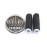 50 Pieces Hair Extensions Clips Stainless Steel Snap Clip for Wigs 9-teeth 32mm, 2pcs Weaving Thread, 30pcs Sewing Needles (Black)