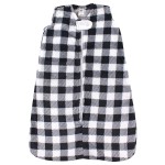 Hudson Baby Unisex Baby Plush Sleeping Bag, Sack, Blanket, Black Plaid, 18-24 Months