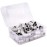 100 Pieces Large Nail Sanding Bands Professional Nail Manicure Great Fit for Nail Drill Bits for Acrylic Nails (240 Grit, Zebra)