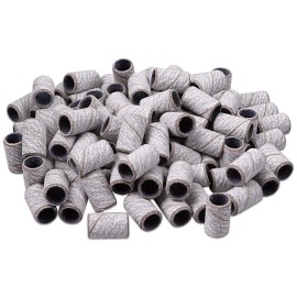 100 Pieces Large Nail Sanding Bands Professional Nail Manicure Great Fit for Nail Drill Bits for Acrylic Nails (240 Grit, Zebra) 100 Pieces Large Nail Sanding Bands Professional Nail Manicure Great Fit for Nail Drill Bits for Acrylic Nails (240 Grit, Zebra)