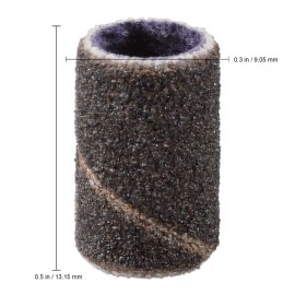 PANA 100 Pieces Nail Sanding Bands Professional Nail Manicure Great Fit for Nail Drill Bits for Acrylic Nails (150 Grit, Black)