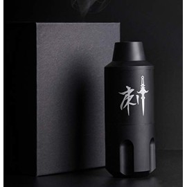 DGT Cartridge Rotary Tattoo Machine Pen with with Japanese Brushless Motor and Machine cord (Matte Black)