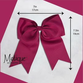 Motique Accessories Jumbo Bow Clip with Tails for Women and Girls -Burgundy Motique Accessories Jumbo Bow Clip with Tails for Women and Girls -Burgundy