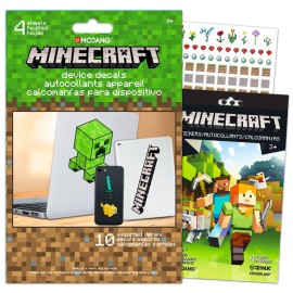 Minecraft Laptop Stickers Ultimate Set - Bundle Includes 10 Premium Minecraft Decals for Room Decor, Car, MacBook, Phone and 300 Minecraft Stickers
