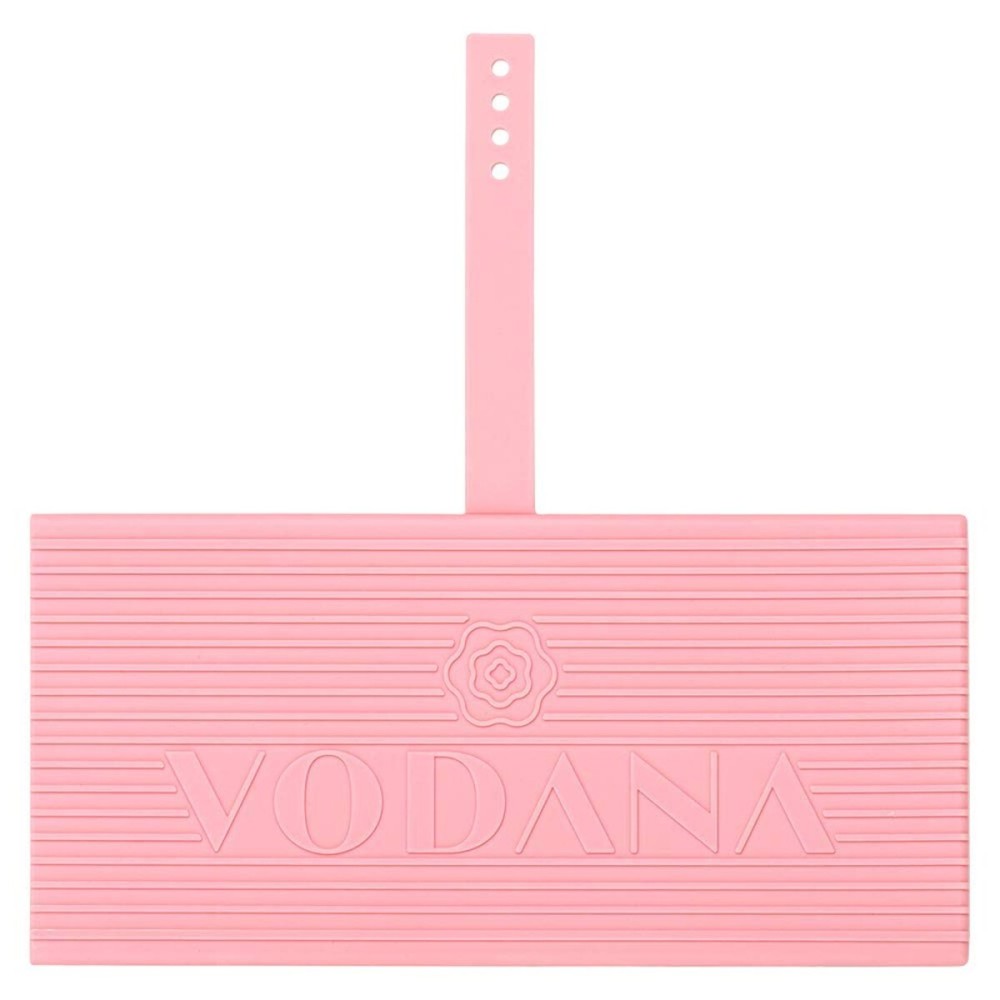 VODANA Multipurpose Silicone Pad - Heat-Resistant Rest & Travel Pouch for Hair Styling Irons, Includes Cord Organizer, 10x5 Inch (Pink)