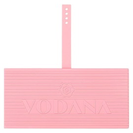 VODANA Multipurpose Silicone Pad - Heat-Resistant Rest & Travel Pouch for Hair Styling Irons, Includes Cord Organizer, 10x5 Inch (Pink)