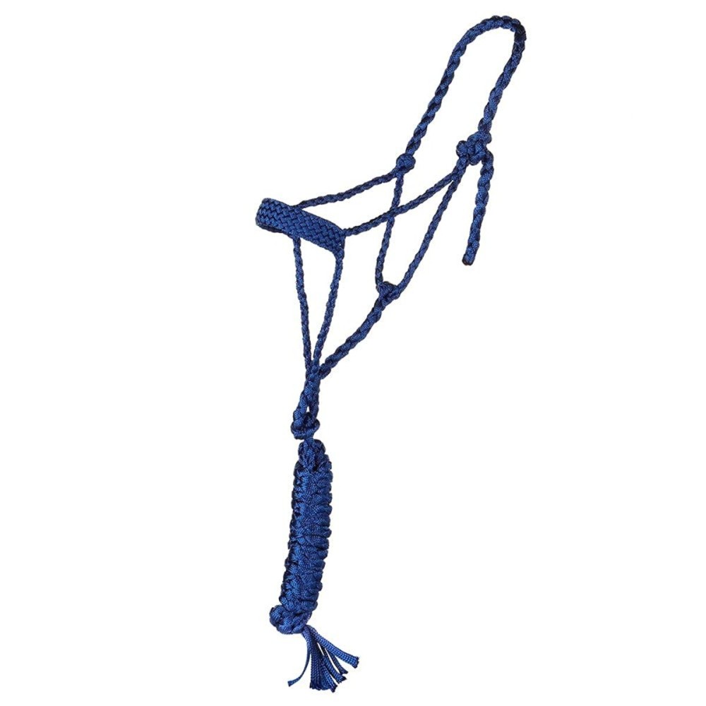 Tough 1 Mule Tape Halter with 10ft Lead Royal N/A