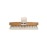 Creative Co-Op Beech Wood Bath Elastic Band & Metal Rivets Brush, Brown