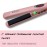 Aria Beauty Stand Out 1 Rose Gold Infrared Straightener Flat Iron Heats to 450 Degrees, 1 inch Plates, Top Industry Performance, Dual Voltage, 9ft Cord