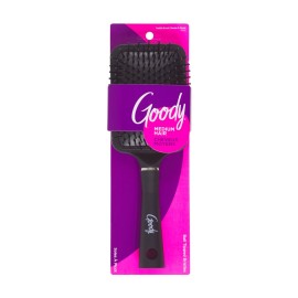 Goody Detangle It Paddle Brush, Black, Custom Style Detangler with Ball-Tipped Bristles, Use as a Detangling or Styling Brush to Tackle Tangles & Knots, For Medium Hair Goody Detangle It Paddle Brush, Black, Custom Style Detangler with Ball-Tipped Bristles, Use as a Detangling or Styling Brush to Tackle Tangles & Knots, For Medium Hair