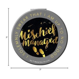 Spoontiques Mischief Managed Compact Mirror, Multicolored