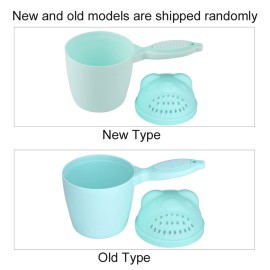 Baby Shampoo Rinse Cup Waterfall Rinser Bath Cup Kid Wash Hair Bathing Flusher Eye for Kids(Green)