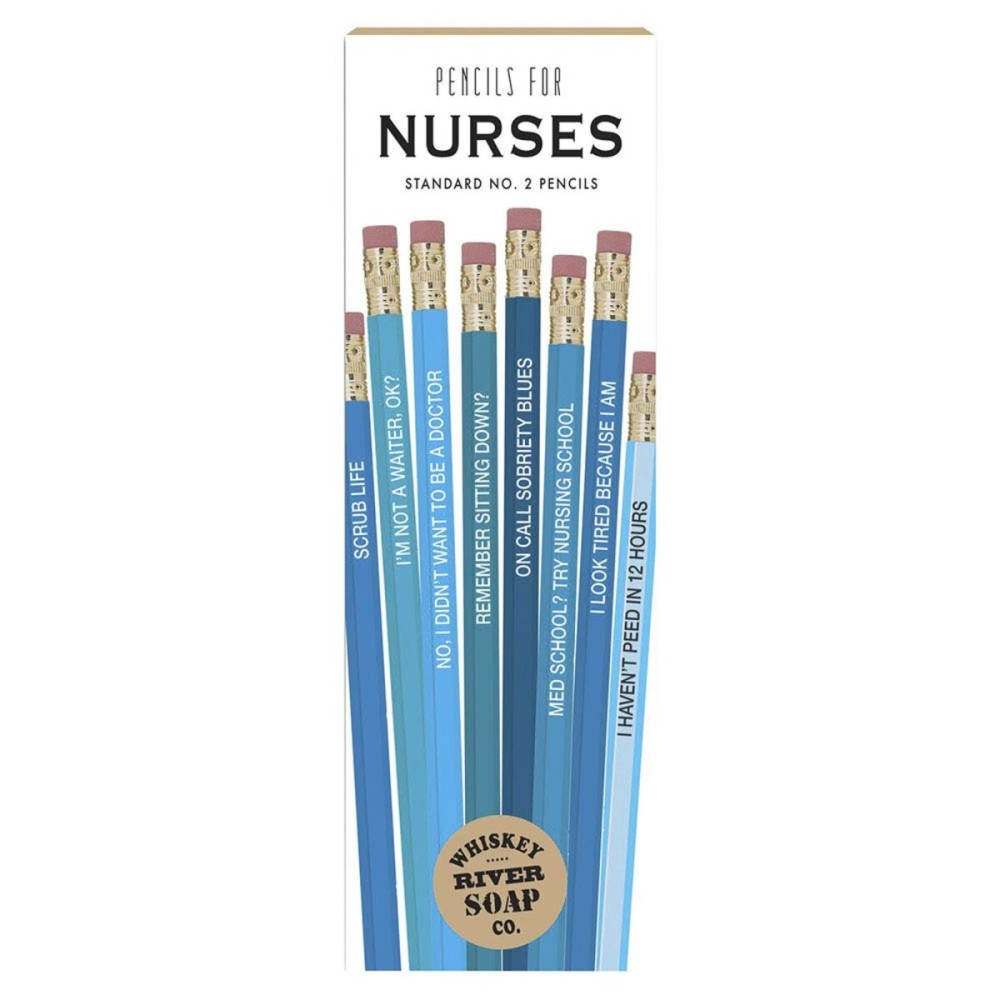 Whiskey River Soap Co. Company Pencils For Nurses N/A N/A 8 Count (Pack of 1)