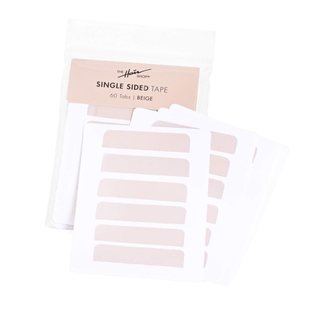 Single Sided Tape-In Extension Tape by The Hair Shop-Professional Strong No Residue Bonding Single-Sided Replacement Tape for 100% Remy Human Hair Extensions, 60 Tabs (4 cm x 0.9 cm) (Beige) Single Sided Tape-In Extension Tape by The Hair Shop-Professional Strong No Residue Bonding Single-Sided Replacement Tape for 100% Remy Human Hair Extensions, 60 Tabs (4 cm x 0.9 cm) (Beige)