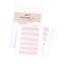 Single Sided Tape-In Extension Tape by The Hair Shop-Professional Strong No Residue Bonding Single-Sided Replacement Tape for 100% Remy Human Hair Extensions, 60 Tabs (4 cm x 0.9 cm) (Beige)