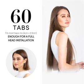 Single Sided Tape-In Extension Tape by The Hair Shop-Professional Strong No Residue Bonding Single-Sided Replacement Tape for 100% Remy Human Hair Extensions, 60 Tabs (4 cm x 0.9 cm) (Beige) Single Sided Tape-In Extension Tape by The Hair Shop-Professional Strong No Residue Bonding Single-Sided Replacement Tape for 100% Remy Human Hair Extensions, 60 Tabs (4 cm x 0.9 cm) (Beige)