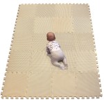 YIMINYUER Baby Playmat, 20 Pcs Soft EVA Foam Jigsaw Puzzle Exercise Yoga Mat, Non-Toxic Portable Playroom Flooring for Crawling, Floor Protection, Unisex, R10-G301020