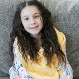 GRACED SOFT LUXURIES Softest Large 100% Cotton Muslin Quilt, 47 x 47 Reversible Printed Cotton Baby Receiving Blanket (Floral Burst)