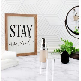 Cornucopia Brands Airless Pump Bottles (6-Pack, 1oz); Refillable Makeup Foundation Containers