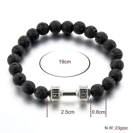 Mystiqs Lava Rock Beaded Bracelet Essential Oil Diffuser for Men,Women Aromatherapy Ideal for Anti-Stress or Anti-Anxiety (Pure Black Lava) Mystiqs Lava Rock Beaded Bracelet Essential Oil Diffuser for Men,Women Aromatherapy Ideal for Anti-Stress or Anti-Anxiety (Pure Black Lava)