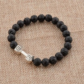 Mystiqs Lava Rock Beaded Bracelet Essential Oil Diffuser for Men,Women Aromatherapy Ideal for Anti-Stress or Anti-Anxiety (Pure Black Lava) Mystiqs Lava Rock Beaded Bracelet Essential Oil Diffuser for Men,Women Aromatherapy Ideal for Anti-Stress or Anti-Anxiety (Pure Black Lava)