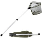 YVLEEN Kids Fishing Net for Lakes - Minnow Nets for Kids - Aluminum Collapsible Telescopic Fishing Pole Handle and Nylon Mesh Small Fishing net - Butterfly Nets for Kids Outdoor Playing