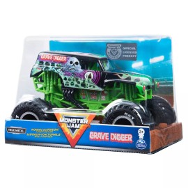Monster Jam, Official Grave Digger Monster Truck, Die-Cast Vehicle, 1:24 Scale