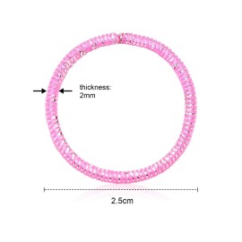 200 Pieces No-metal Hair Elastics Hair Ties Ponytail Holders Hair Bands (2 Mm, Glitter Multicolor)